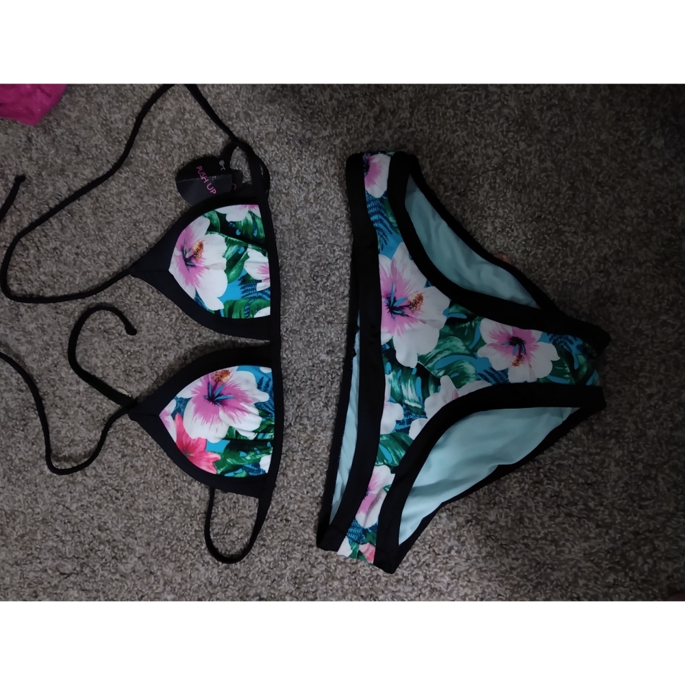 Floral Print Bathing Suit